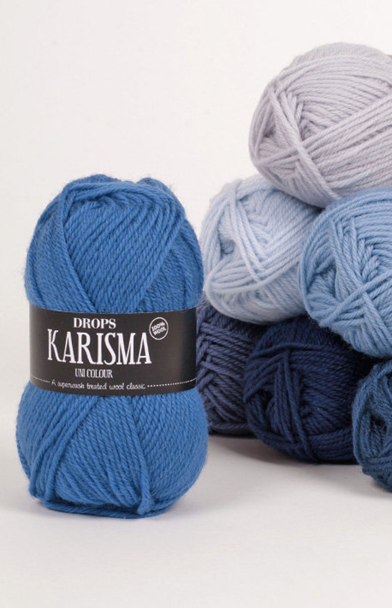DROPS Karisma Wool Yarn. 109yds/100m 1.8oz/50g. Superwash Etsy