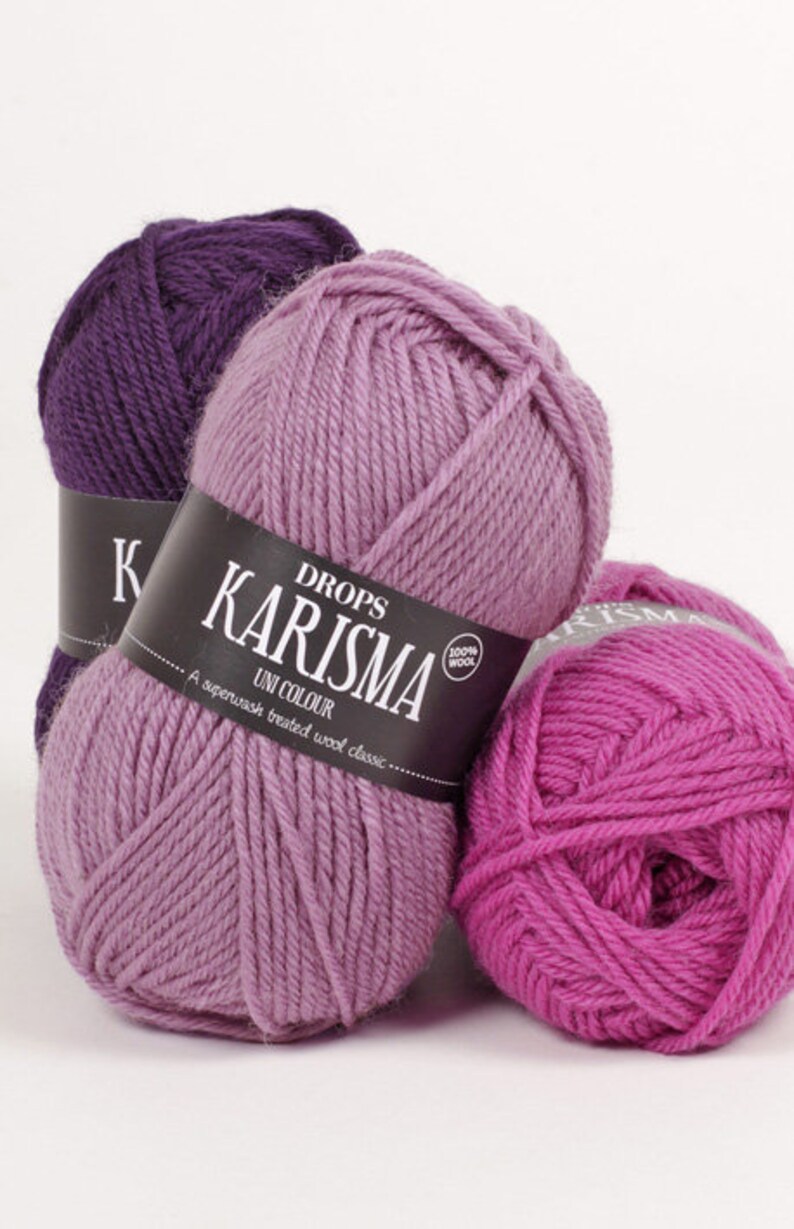 DROPS Karisma Wool Yarn. 109yds/100m 1.8oz/50g. Superwash Etsy