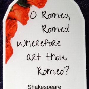 WHOSAIDTHAT Shakespeare Stickers Set of 6 Romeo & Juliet, Merchant of Venice, Hamlet, Twelfth Night, Richard III water bottles, laptops image 7