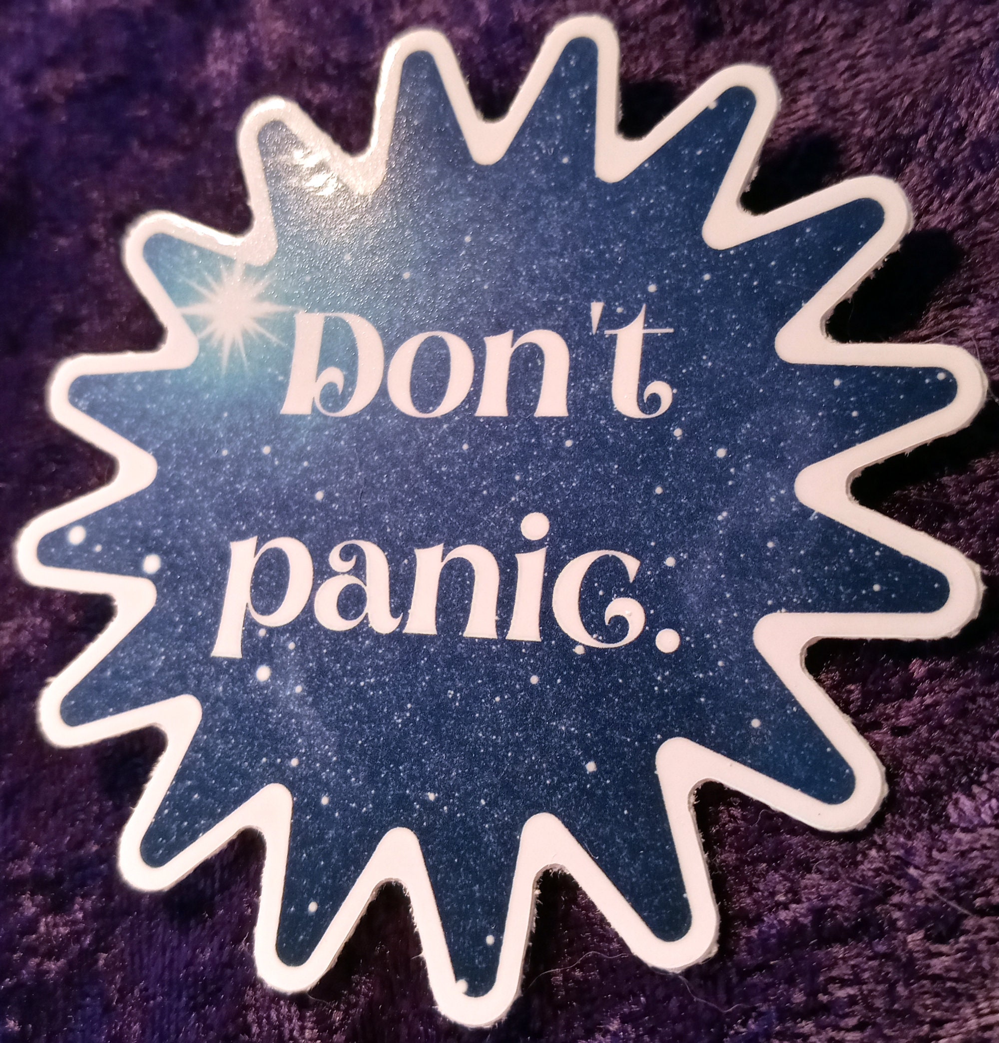WHOSAIDTHAT Stickers/decals - Don't Panic - Luggage-water Bottle-laptop ...