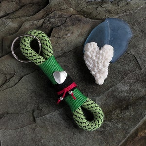 Climbing rope key chains, dog leashes, and dog collars