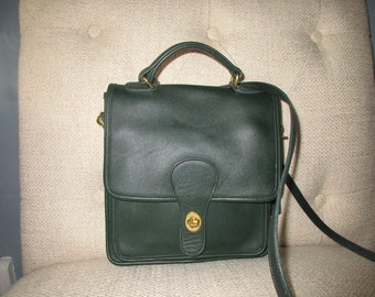 coach olive green backpack