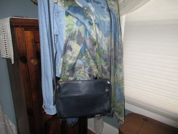 coach navy crossbody bolsa