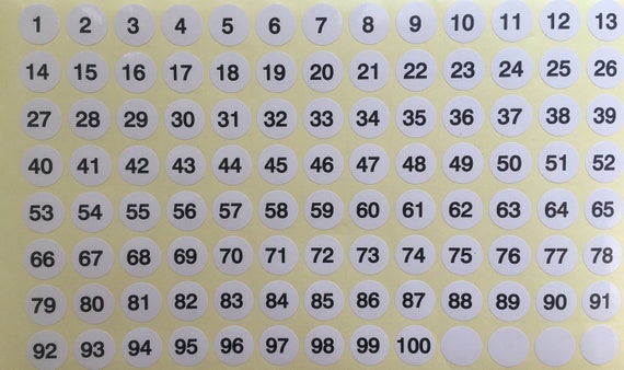 numbers set” reusable privacy sticker