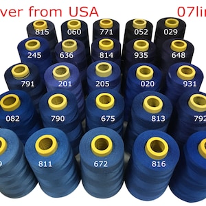 4000 Yards Spools Cone Shaped Polyester High Tenacity Thread for Sewing Machine Size 402 All Purpose Shipped From The USA