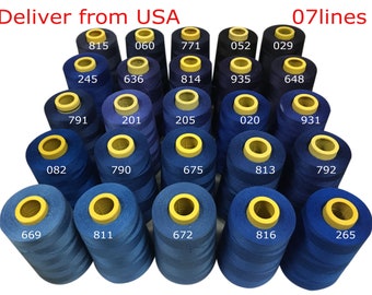 4000 Yards Spools Cone Shaped Polyester High Tenacity Thread for Sewing Machine Size 402 All Purpose Shipped From The USA