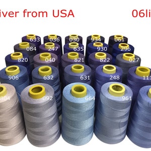 4000 Yards Spools Cone Shaped Polyester High Tenacity Thread for Sewing Machine Size 402 All Purpose Shipped From The USA