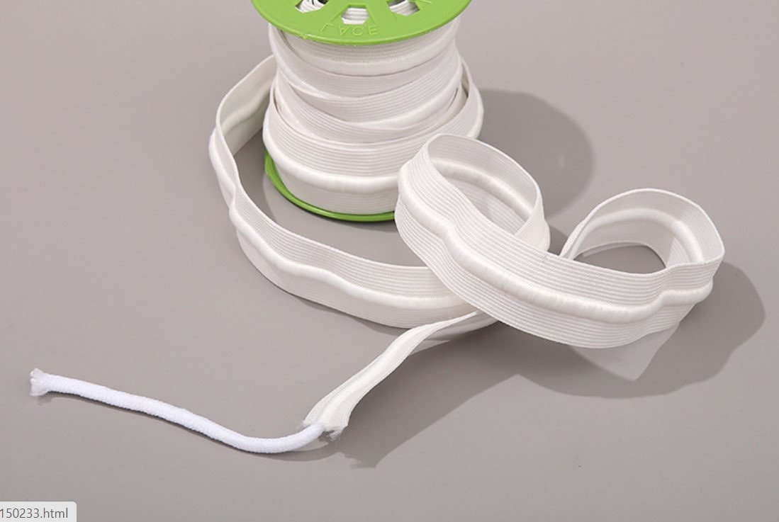 White Drawstring Elastic - 1 1/2 Width (variable Size Packs)stretchrite ...