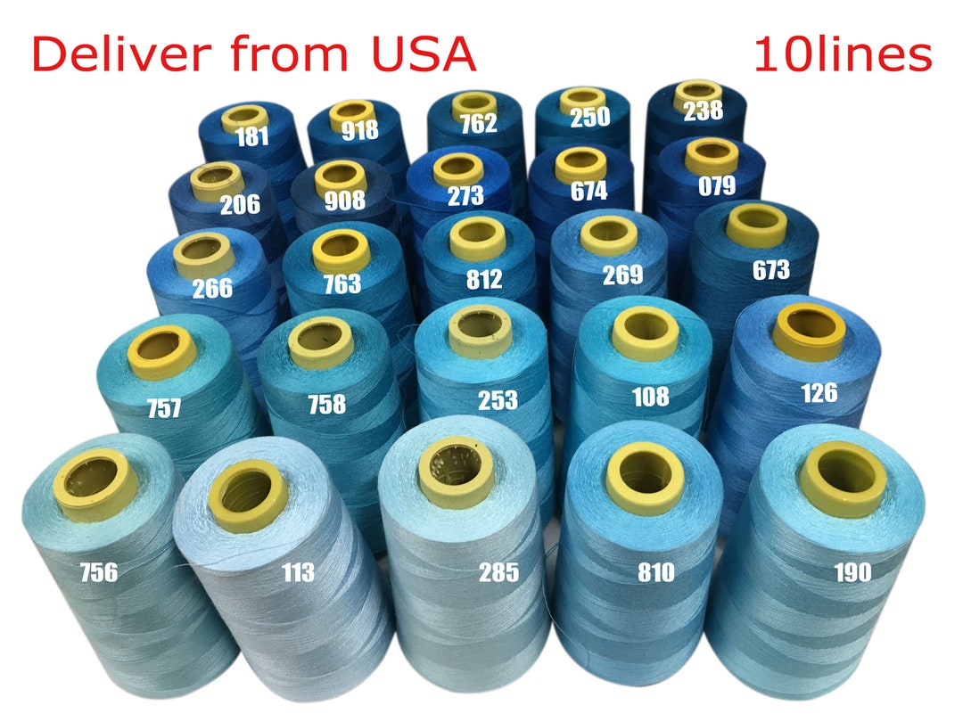1 Spool of SEWING THREAD 100% Polyester STRONG - Choose Black or White ...