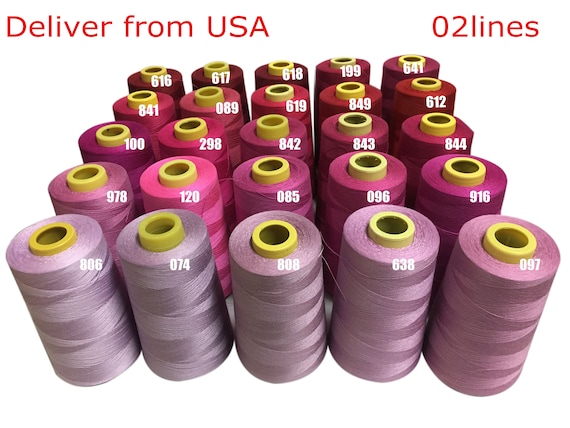 Sewing Thread, All-Purpose Thread For Sewing, White Thread, Polyester Sewing  Thread, 1 Cone Of 1000 Yards Each Spool Thread For Sewing Machine Thread