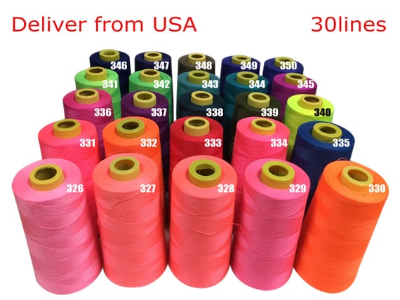 Large Spool Polyester Thread Size #8: Blue