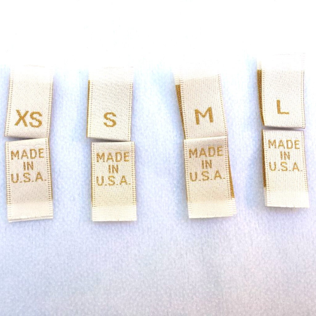 Sizing Label File Sizing Labels Mix, Pick Your Sizes! Clothing Silky Satin for Textile ...