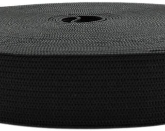 May include: Black elastic band, rolled up, with a textured surface.