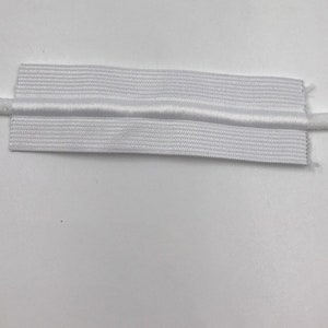 White Drawstring Elastic 1 1/2 width Variable size packsStretchrite 1 1/2-Inch by 3/5/10/25 Yards White Drawcord Knit Elastic image 2