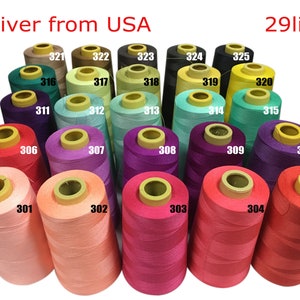 4000 Yards Spools Sewing Thread Cone - 1000 Different Colors - ThreadArt Spun Polyester Huge  Cones Shipped From The USA