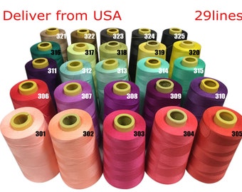 4000 yardas bobinas coser cono de hilo - 1000 diferentes colores - ThreadArt Spun poliéster enormes conos enviados desde los EE.UU.