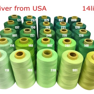 Green Thread Spool, Art color Thread, Hand And Machine Thread, sewing Thread, Wholesale Thread 4000yard