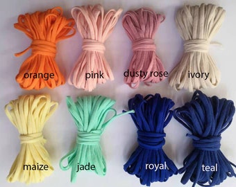 Elastic Bands Craft Flat Cord Rope Braided Stretch Strap 10/20/30 Yards-1/8  Inch Knit String for Sewing