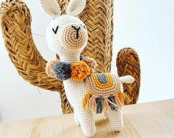 Crochet plush toy, crochet cuddly toy, amigurumi crochet, lama cuddly toy, birth gift, birth list, birth box