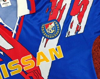 Vintage Rare Japan J-league YOKOHAMA MARINOS Home Soccer Jersey