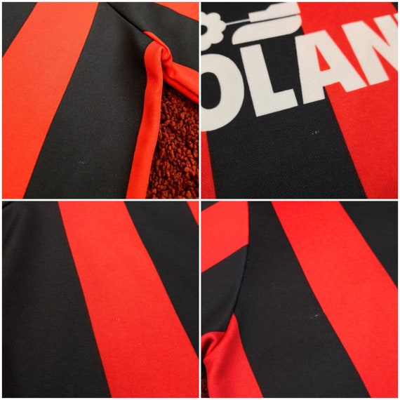 Vintage Classic Italy Italia Calcio Serie A AC MILAN Home Soccer