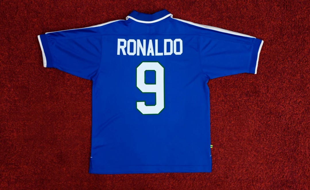 Retro R9 Brazil Vintage Classic Rare BRAZIL Brasil Away Soccer Jersey Football Shirt ...