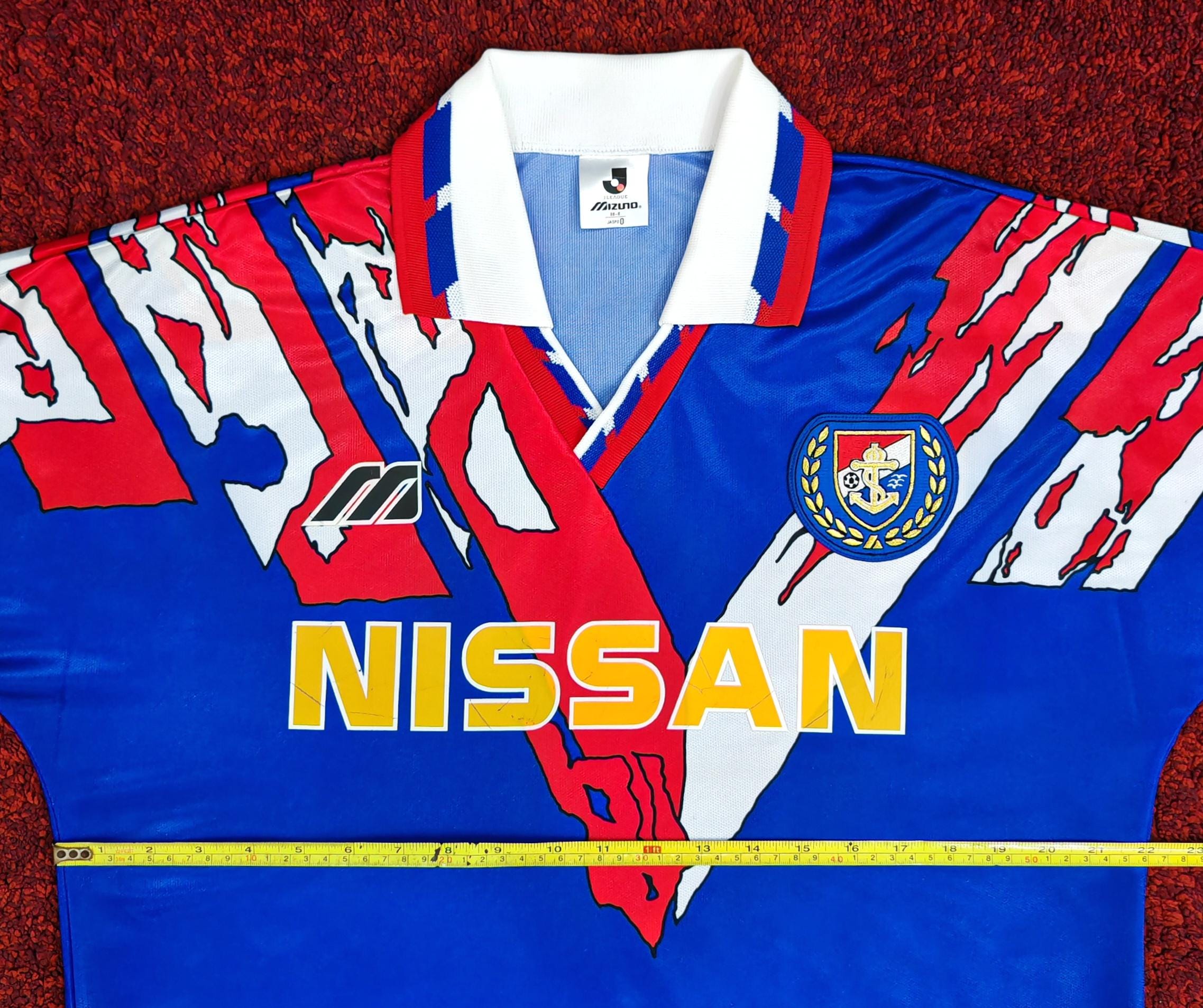 Vintage Rare Japan J-league YOKOHAMA MARINOS Home Soccer Jersey