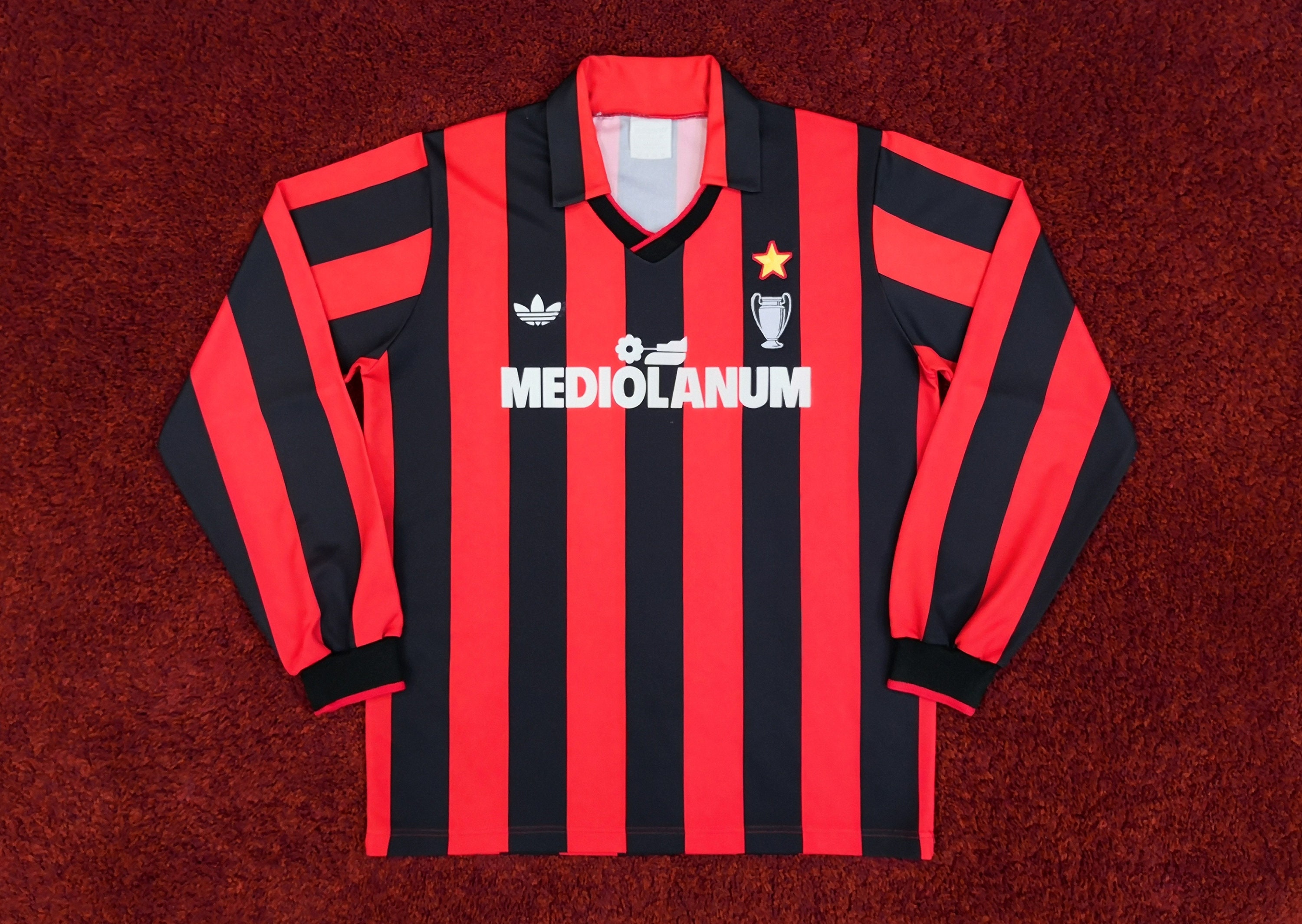 AC Milan Adidas Originals Retro Shirt Italia Maglia Italy Jersey