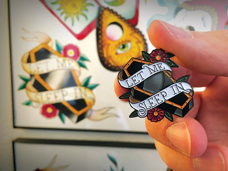 Let Me Sleep In  Enamel Pin image 2