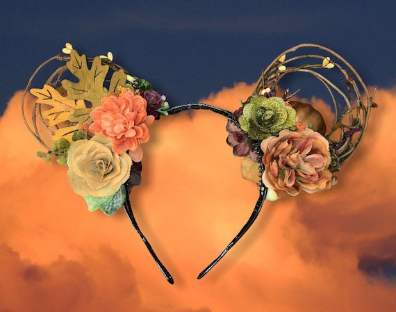 Fall Pastel Mickey Minnie Mouse Disney Ears Headband With  display picture 2