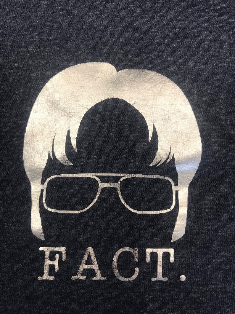 Size Medium The Office Dwight Schrute Fact Tee Dunder Mifflin