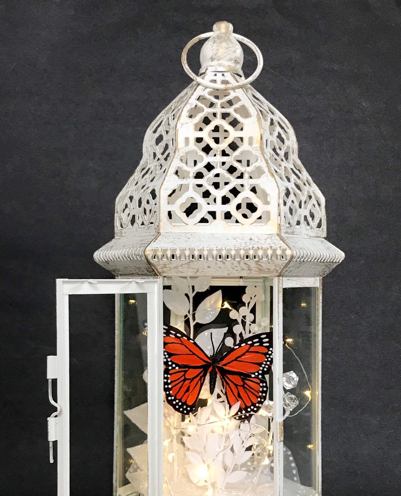 Memorial Lantern Butterfly Memorial Monarch Butterfly Etsy