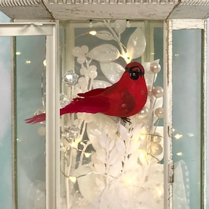 Cardinal Memorial Lantern, Personalized Sympathy Gift, Funeral Lantern, In Memory of, Loss of Loved One, Remembrance Gift image 4