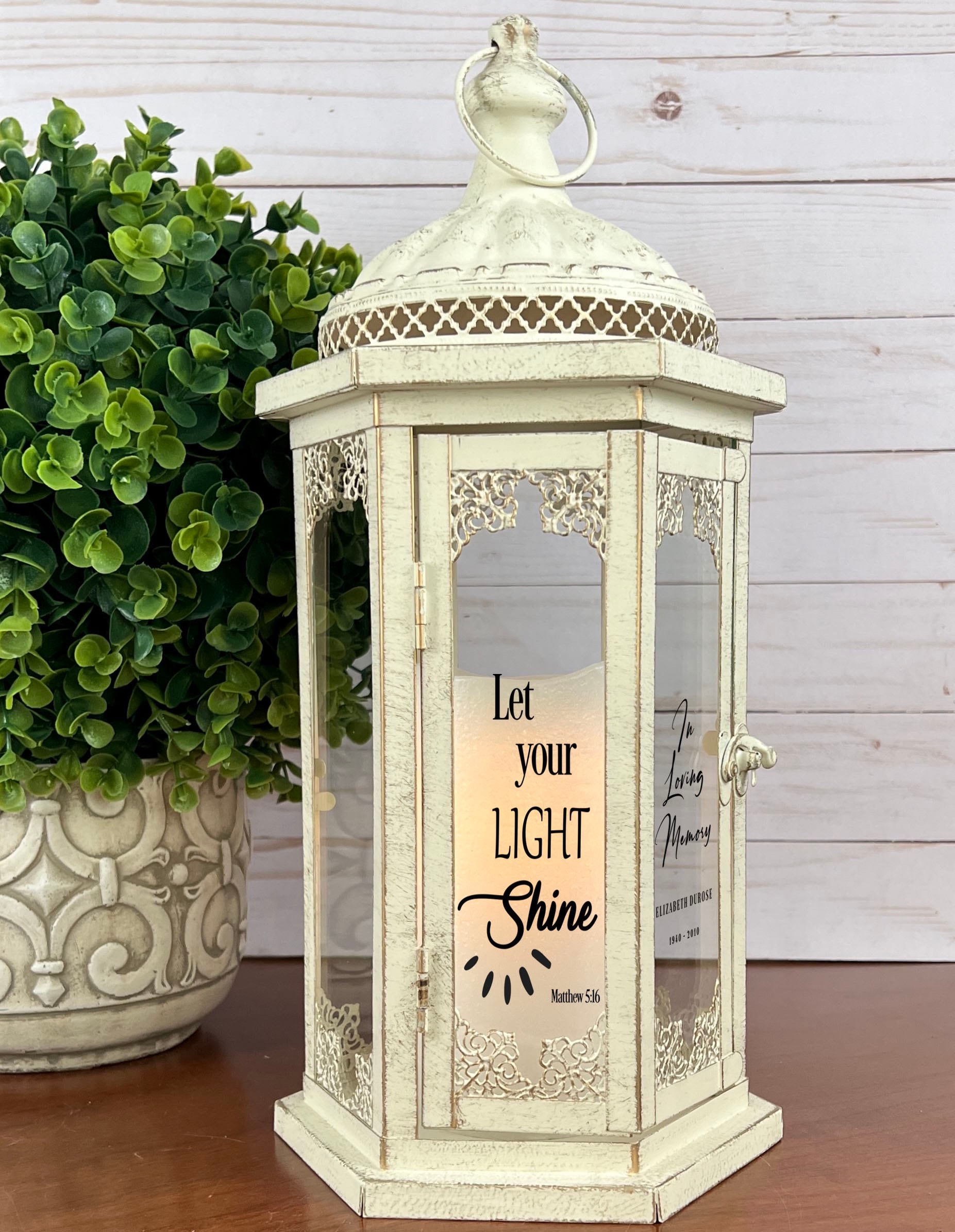 Memorial Candle Lantern Personalized Sympathy Gift in Memory Etsy