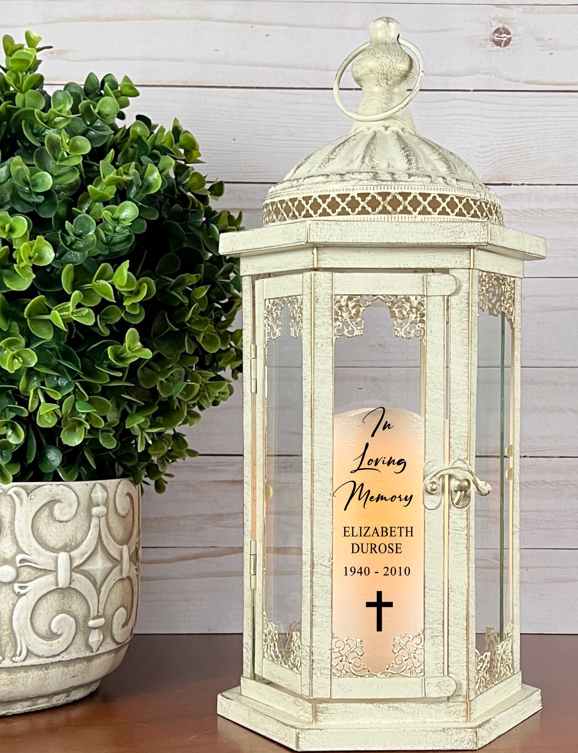 Memorial Candle Lantern Personalized Sympathy Gift in Memory Etsy