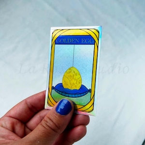 La Providence aux œufs d'or | Stickers Holographiques Imperméables | The Shepherd King Duology par Rachel Gilling sous licence officielle