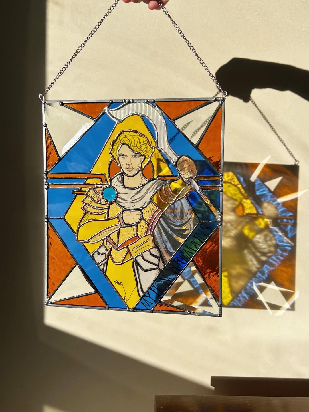 Red Rising Saga Stained Glass Panel | Cassius Au Bellona - Etsy