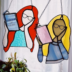 Stained Glass Book Lover | Custom MADE TO ORDER