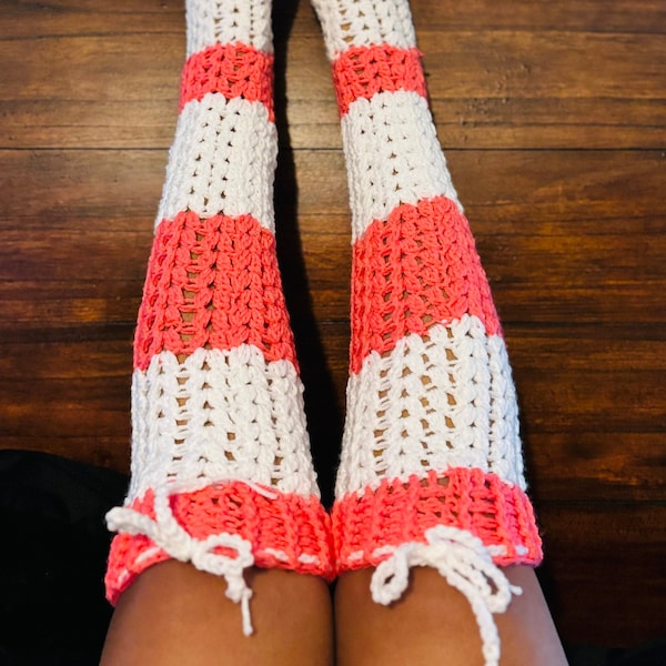 Designer Crochet Thigh/knee high Stockings