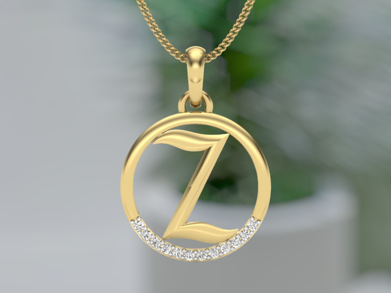 Necklace with shop z