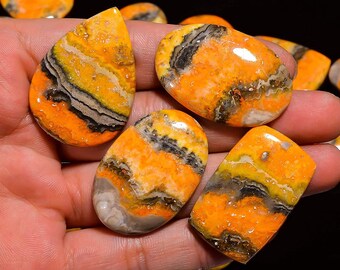 Natural Bumblee Bee Jasper Mix Size &Shape Cabochon Loose Gemstone Wholesale Lot Natural Bumblee Bee Jasper Mix Size &Shape Cabochon Loose Gemstone Wholesale Lot