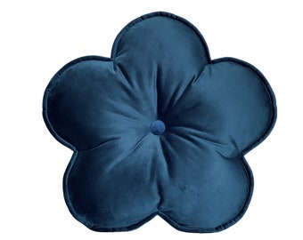 Leela velvet online flower throw pillow