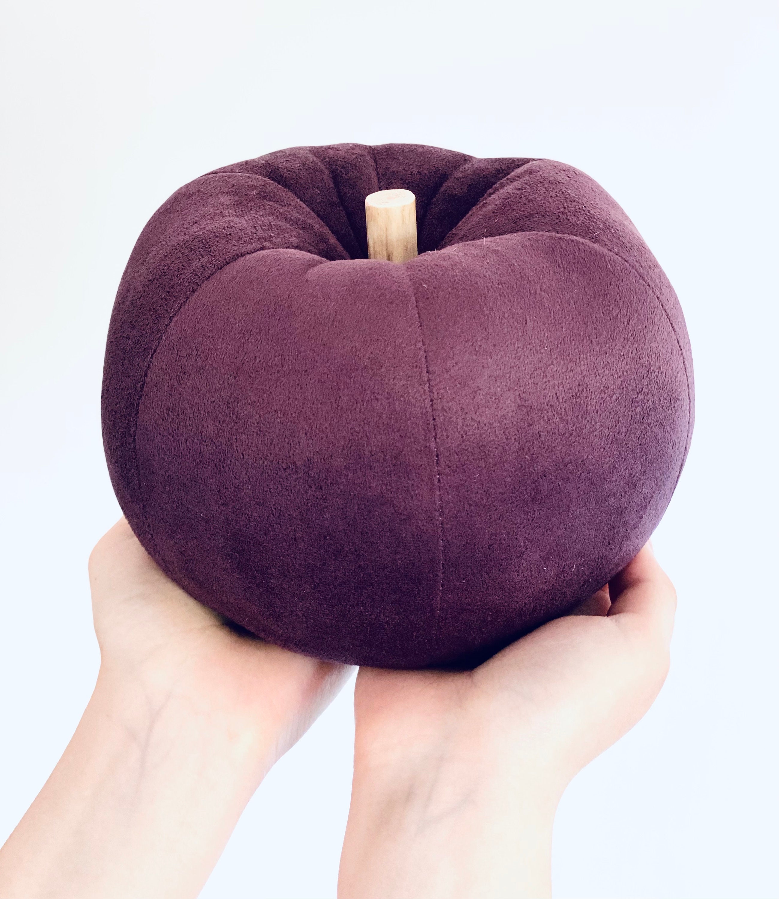 Sude Effekt Pflaume Farbe Kürbis Dekorativer Kürbis Herbst | Etsy