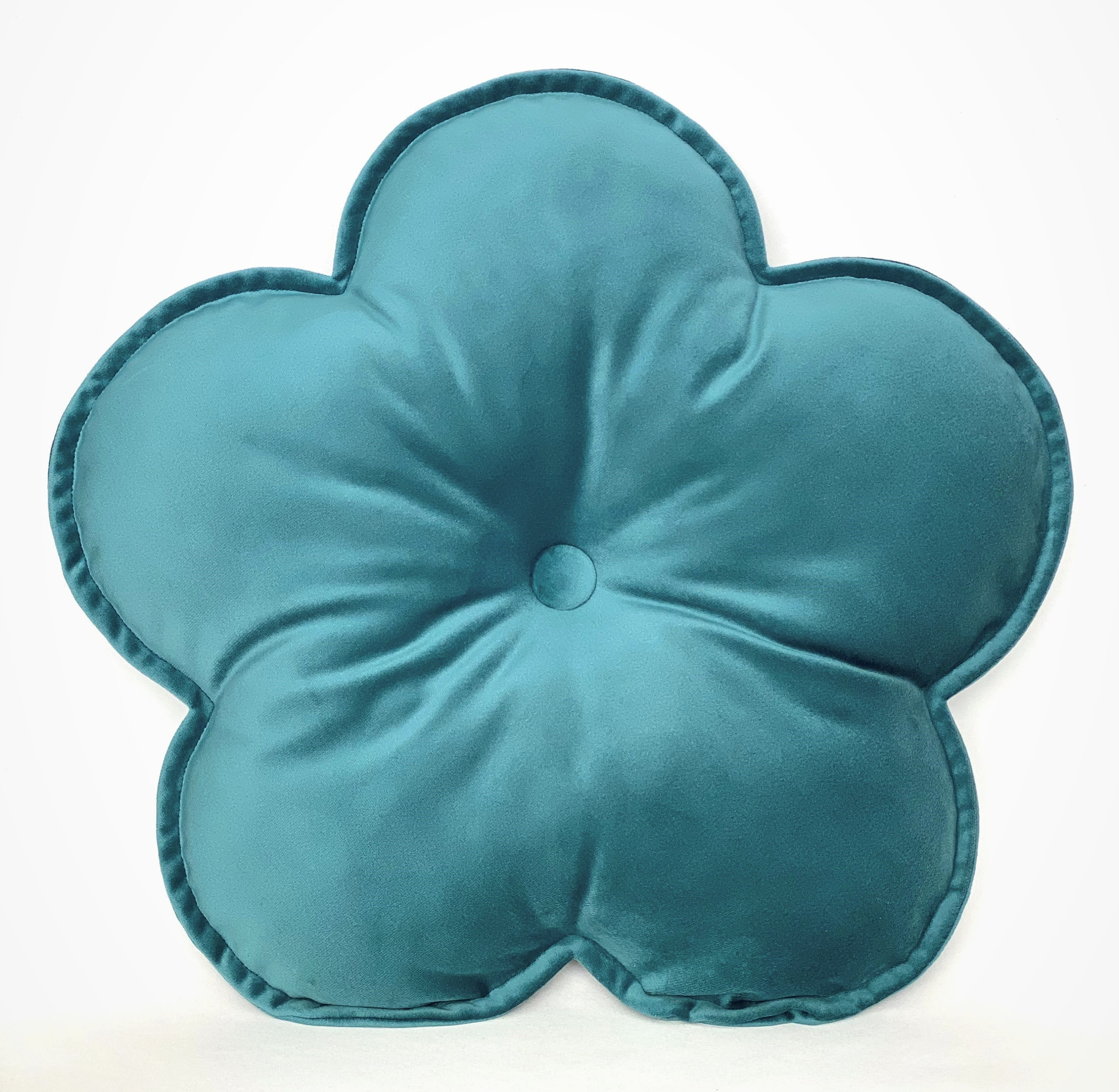 Velvet Flower Shaped Cushion Flower Shaped Pillow Decorative Etsy