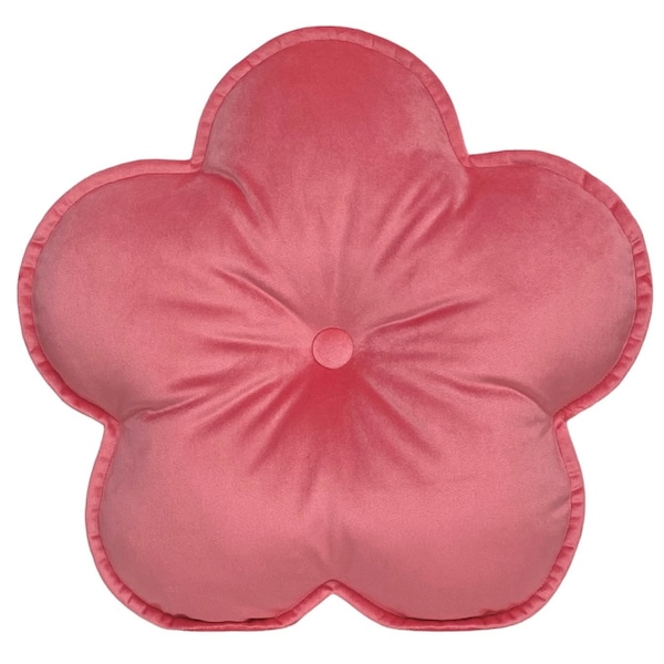 Pink Flower Pillow Etsy