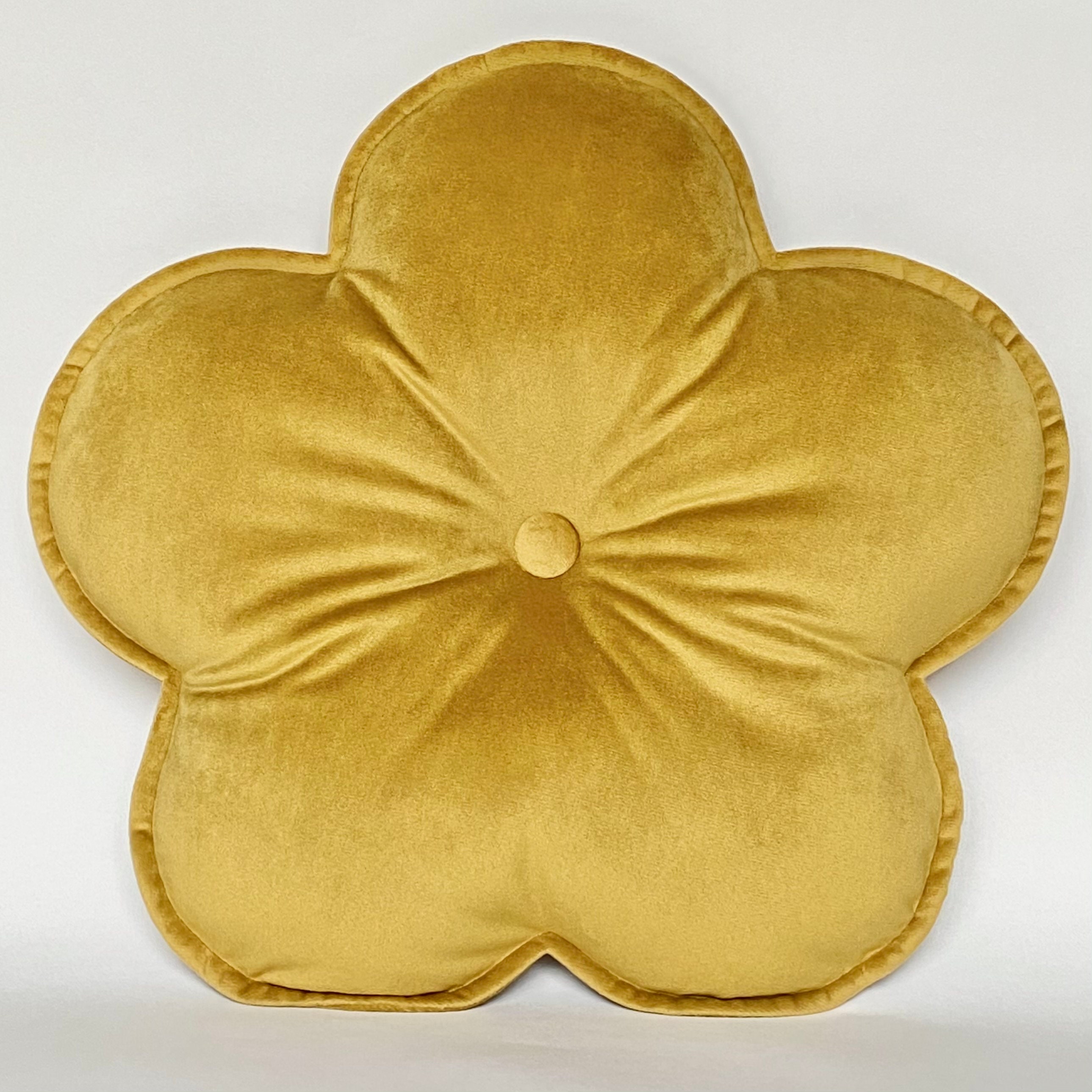 Velvet Flower Shaped Cushion Flower Shaped Pillow Decorative Etsy Canada