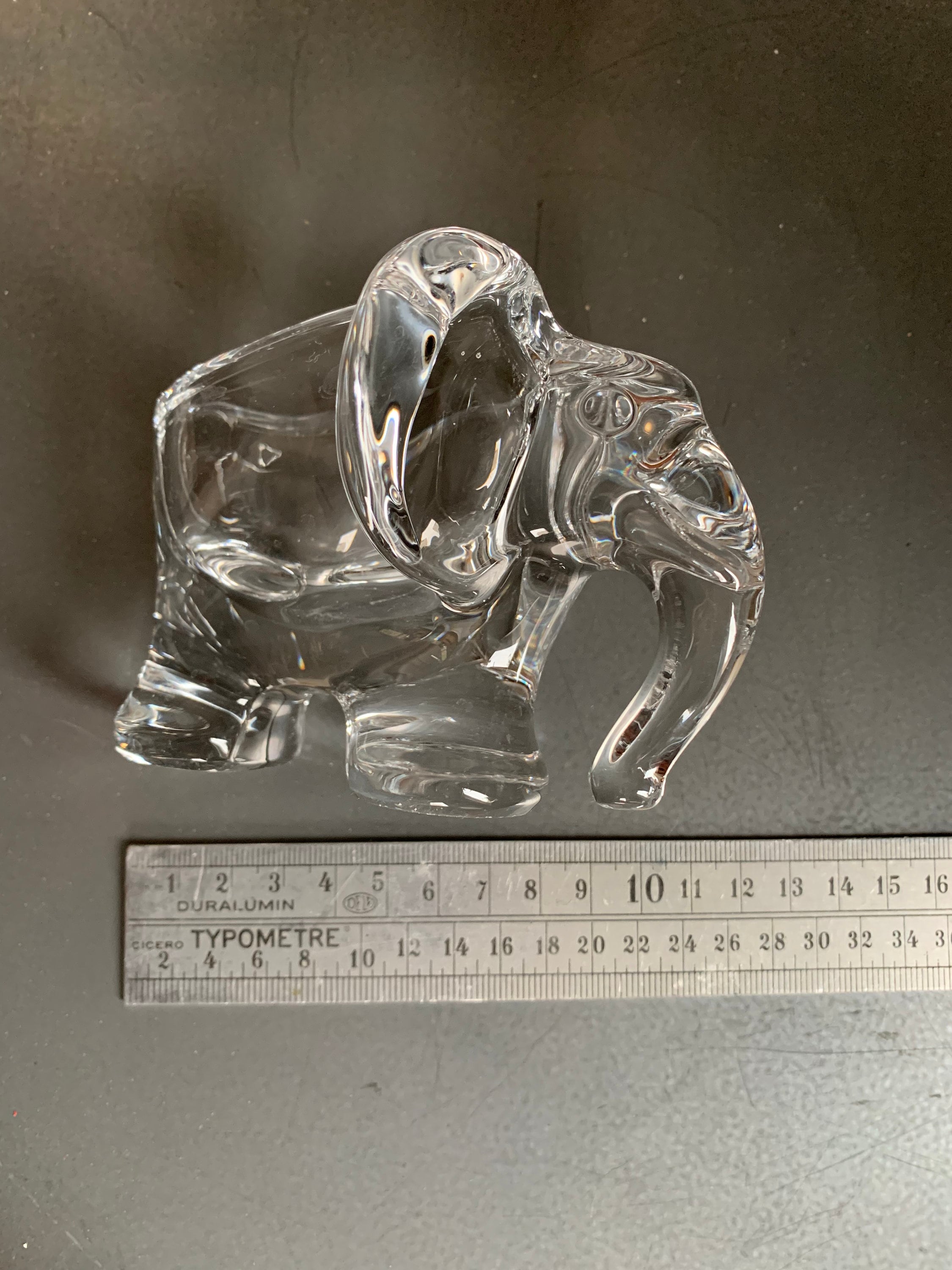 Magnifique Éléphant Chystal Vintage.france.