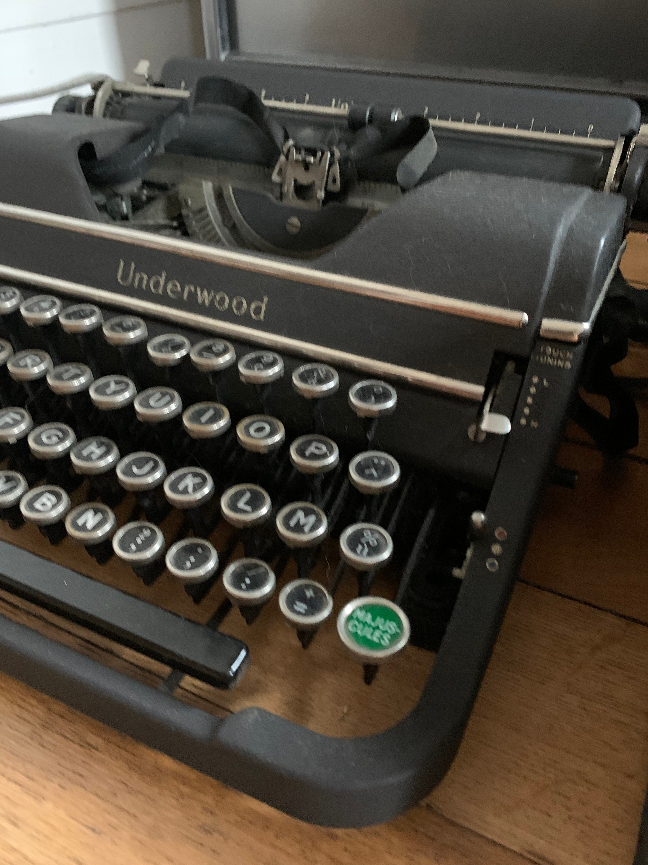 Vintage Machine à Écrire Underwood.