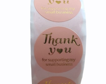 500PCS 1inch Thank You for Your Business Stickers Grey Flower - Etsy