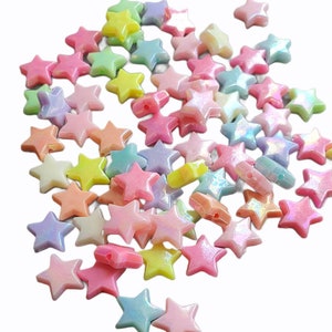 Baker Ross Star Pony Beads for Children's Jewellery Making, Bead Crafts, Collage (Pack of 400)